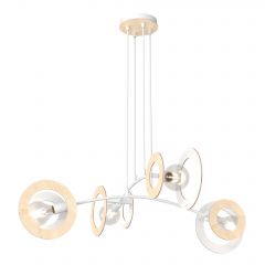 Emibig Skiva 14104 lampa wisząca 4x15 W biała