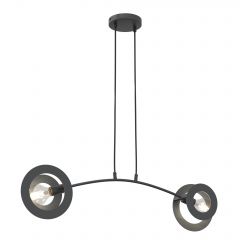 Emibig Euforia 14132 lampa wisząca 2x15 W czarna