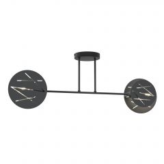 Emibig Frick 14152 lampa podsufitowa 2x15 W czarna