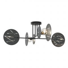 Emibig Frick 14154 lampa podsufitowa 4x15 W czarna