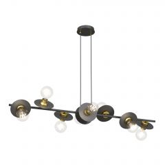 Emibig Token 14278 lampa wisząca x15 W czarna-złota