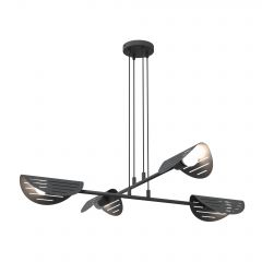 Emibig Saber 14304 lampa wisząca 4x15 W czarna