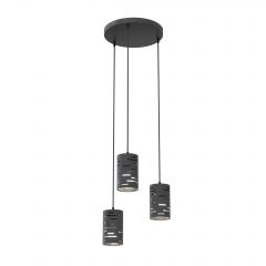 Emibig Tank 14313PREM lampa wisząca 3x15 W czarna