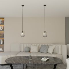 Emibig Verdi 14341 lampa wisząca 1x15 W czarna-grafitowa