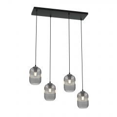 Emibig Verdi 14344 lampa wisząca 4x15 W czarna-grafitowa