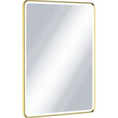 Excellent Corido DOEXCO080060GL lustro 60x80 cm prostokątne z oświetleniem z matą grzewczą złoty