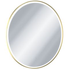 Excellent Virro DOEXCO100GL lustro 100x100 cm okrągłe z oświetleniem z matą grzewczą złoty