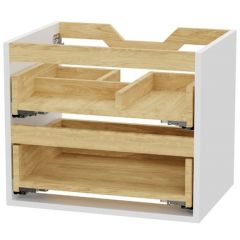 Excellent Tuto 2.0 MLEX2172600WHBL korpus szafki 60x46.5x50 cm podumywalkowa wisząca biała-dąb