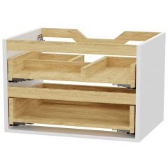 Excellent Tuto 2.0 MLEX2172800WHBL korpus szafki 80x46.5x50 cm podumywalkowa wisząca biała-dąb