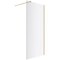 Excellent Vidoq KAEX15061000LPGL ścianka prysznicowa walk-in 100 cm złoty połysk/szkło przezroczyste