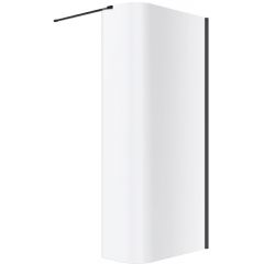 Excellent Vidoq KAEX1507830LPBL ścianka prysznicowa walk-in 83 cm czarny mat/szkło przezroczyste