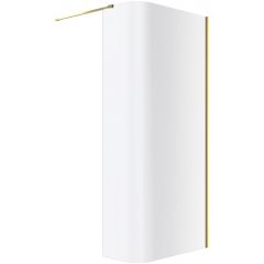 Excellent Vidoq KAEX1507830LPGL ścianka prysznicowa walk-in 83 cm złoty połysk/szkło przezroczyste