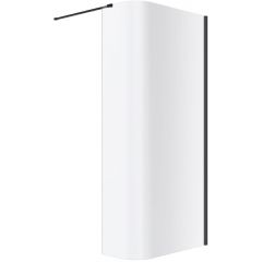 Excellent Vidoq KAEX1507930LPBL ścianka prysznicowa walk-in 93 cm czarny mat/szkło przezroczyste
