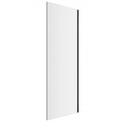 Excellent Rols KAEX2606800LPBL ścianka prysznicowa z drzwiami 80 cm czarny mat/szkło przezroczyste