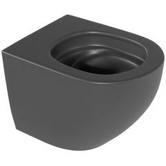 Excellent Luqa CEAC6403480BLM miska wc wisząca bez kołnierza spłukiwanie wirowe czarny mat