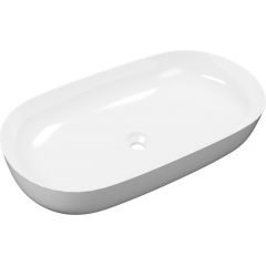 Excellent Jima CEAC2001710WH umywalka 71x41 cm owalna nablatowa biała