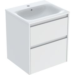 Geberit Selnova Square 504137001 umywalka z szafką 55 cm białą