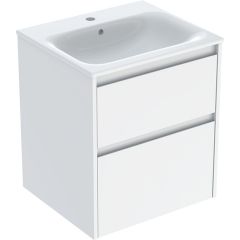 Geberit Selnova Square 504137011 umywalka z szafką 55 cm białą