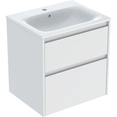 Geberit Selnova Square 504138001 umywalka z szafką 60 cm białą