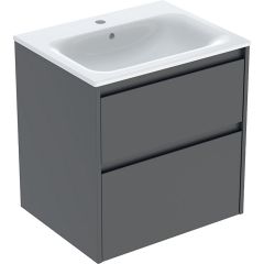 Geberit Selnova Square 504138JK1 umywalka z szafką 60 cm
