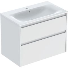 Geberit Selnova Square 504139001 umywalka z szafką 80 cm białą