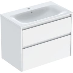 Geberit Selnova Square 504139011 umywalka z szafką 80 cm białą