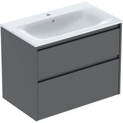 Geberit Selnova Square 504139JK1 umywalka z szafką 80 cm