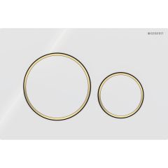 Geberit Sigma 115882KK1 przycisk spłukujący do wc biały-złoty