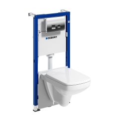 Geberit Duofix 118342212 zestaw stelaż z miską, deską i przyciskiem