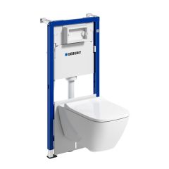 Geberit Duofix 118346002 zestaw miska z deską i stelaż