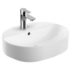 Geberit Variform 500775012 umywalka 50x40 cm owalna nablatowa biała