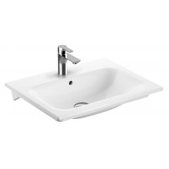 Geberit Selnova Square 500994001 umywalka 60x48 cm prostokątna meblowa-wpuszczana biała