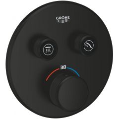 Grohe Grohtherm SmartControl 291192430 bateria wannowo-prysznicowa podtynkowa z termostatem czarna
