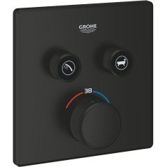 Grohe Grohtherm SmartControl 291242430 bateria wannowo-prysznicowa podtynkowa z termostatem czarna