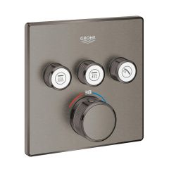 Grohe Grohtherm SmartControl 29126AL0 bateria wannowo-prysznicowa podtynkowa termostatyczna brushed hard graphite