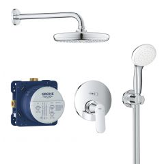 Grohe Eurosmart Cosmopolitan 25219001 zestaw prysznicowy podtynkowy z deszczownicą starlight chrome