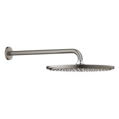 Grohe Rainshower 26066AL0 deszczownica z ramieniem 31x31 cm okrągła brushed hard graphite