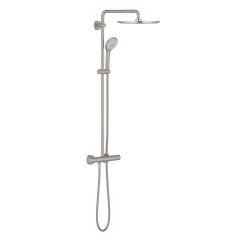 Grohe Euphoria 26075DC0 zestaw prysznicowy ścienny termostatyczny z deszczownicą supersteel