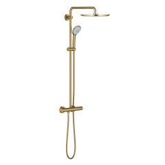 Grohe Euphoria 26075GN0 zestaw prysznicowy ścienny termostatyczny z deszczownicą brushed cool sunrise