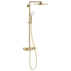 Grohe Euphoria 26507GL0 zestaw prysznicowy ścienny termostatyczny z deszczownicą złoty