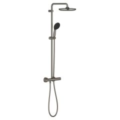 Grohe Vitalio Start Shower System 26677AL1 zestaw prysznicowy ścienny termostatyczny z deszczownicą brushed hard graphite