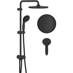 Grohe Vitalio Start System 266802430 zestaw prysznicowy ścienny z deszczownicą czarny
