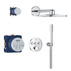 Grohe Precision Smartcontrol 34874000 zestaw prysznicowy podtynkowy termostatyczny z deszczownicą chrom