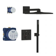 Grohe SmartControl 348752430 zestaw wannowo-prysznicowy podtynkowy termostatyczny z deszczownicą czarny Grohe SmartControl 348752430 zestaw wannowo-prysznicowy podtynkowy termostatyczny z deszczownicą czarny