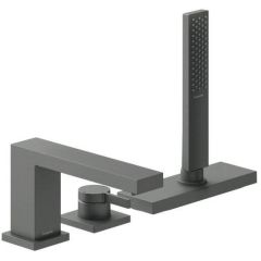 Hansgrohe Tecturis E 73443340 bateria wannowo-prysznicowa nawannowa czarna