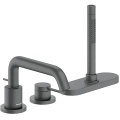Hansgrohe Tecturis S 73447340 bateria wannowo-prysznicowa nawannowa czarna