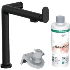 Hansgrohe Aqittura M91 76802670 bateria kuchenna z filtrem stojąca czarna