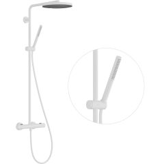 Hansgrohe Pulsify S Puro 24223700 zestaw prysznicowy ścienny termostatyczny z deszczownicą biały