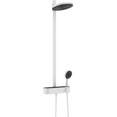 Hansgrohe Pulsify S 24240700 zestaw prysznicowy ścienny termostatyczny z deszczownicą biały