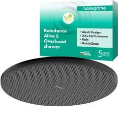 Hansgrohe Raindance Alive S 24523340 deszczownica 30x30 cm okrągła chrom-czarna